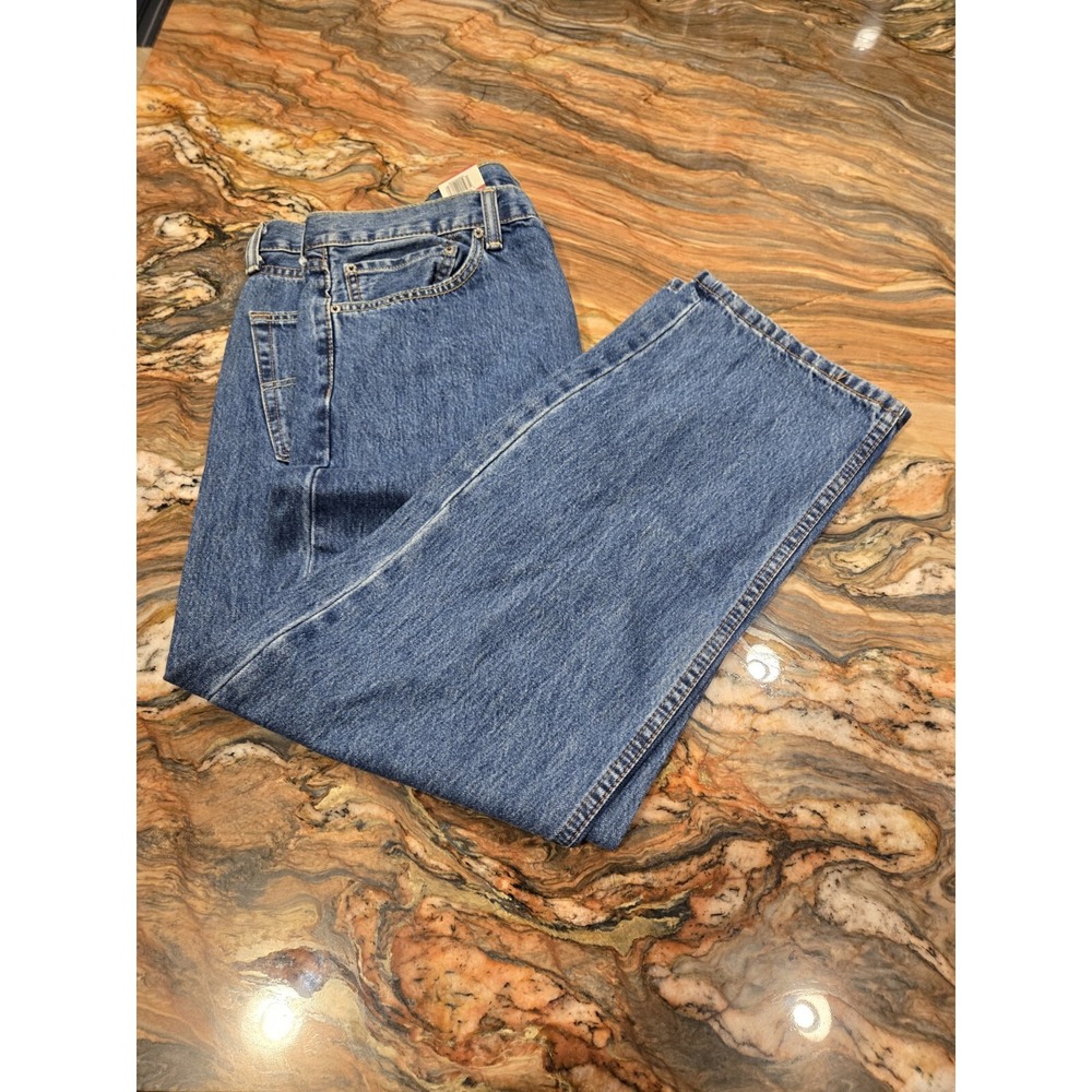 Levis 505 Regular 42x30 men jeans blue nwt Read Disc
